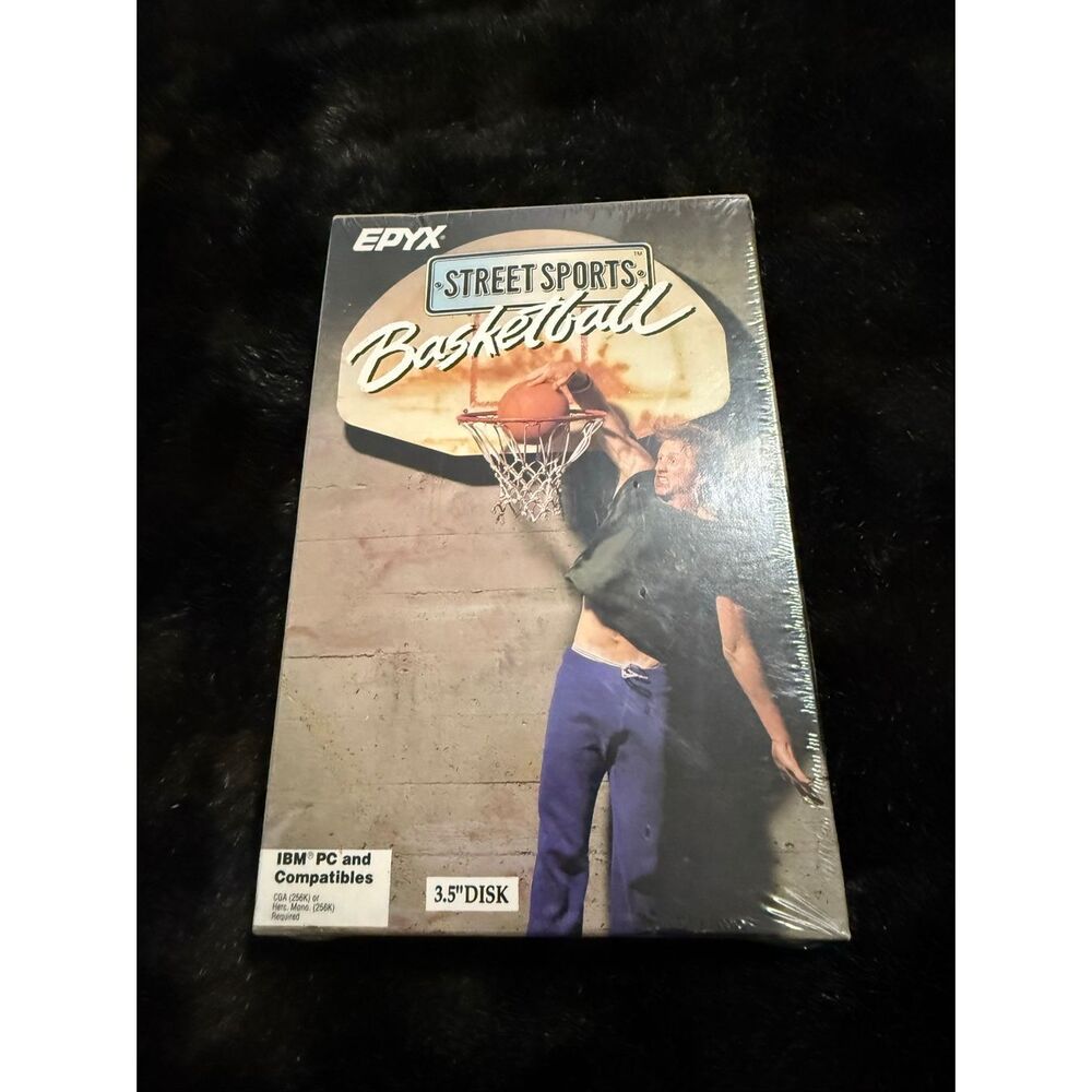 NEW Street Sports Basketball Epyx 1987 Amiga Game Big Box SEALED‎
